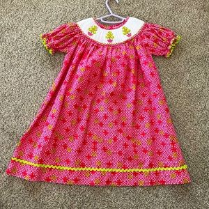 Smocked Christmas Dress